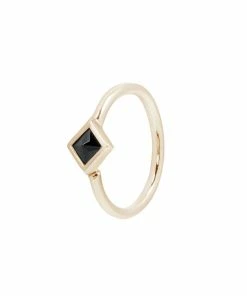 Buddha Jewelry Organics Mae Black Spinel Seamless Ring Daith