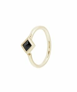 Buddha Jewelry Organics Mae Black Spinel Seamless Ring Daith