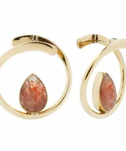 Buddha Jewelry Organics Best Sellers Stay Sexy Earrings - Brass + Sunstone