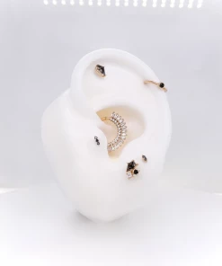 Buddha Jewelry Organics Daith Hypnotic - CZ - Clicker