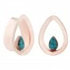 Buddha Jewelry Organics Evoke Mayan Teardrops - Rose Gold + Genuine Turquoise 1 Buddha Jewelry Organics Evoke Mayan Teardrops - Rose Gold + Genuine Turquoise