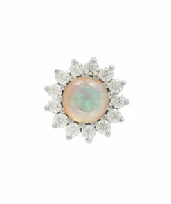 Buddha Jewelry Organics Delphine Opal + CZ 12 Buddha Jewelry Organics Delphine Opal + CZ
