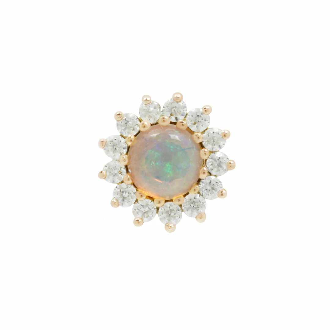 Buddha Jewelry Organics Delphine Opal + CZ 8 Buddha Jewelry Organics Delphine Opal + CZ