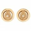 Buddha Jewelry Organics Stetched Ears Deity Round Plugs - Yellow Gold