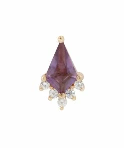 Buddha Jewelry Organics Noble - Amethyst + CZ Conch