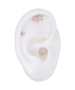 Buddha Jewelry Organics Conch Trillion Swarovski CZ - Threadless End