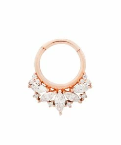 Buddha Jewelry Organics Daith Elite CZ Gold Clicker