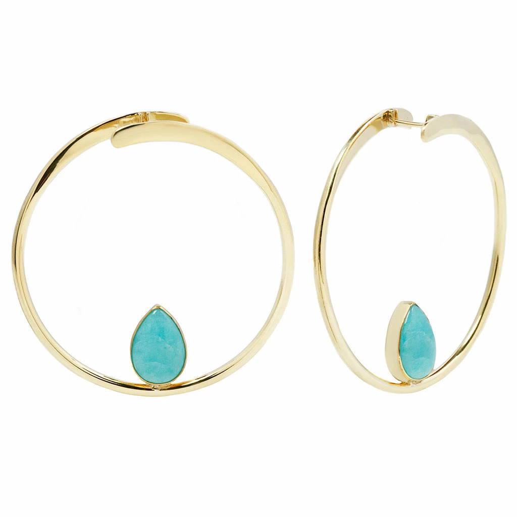 Buddha Jewelry Organics Best Sellers Stay Sexy Earrings - Brass + Amazonite 3 Buddha Jewelry Organics Best Sellers Stay Sexy Earrings - Brass + Amazonite