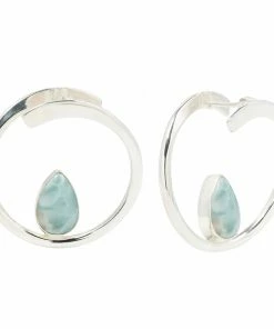 Buddha Jewelry Organics Stay Sexy Earrings -Larimar Gemstones
