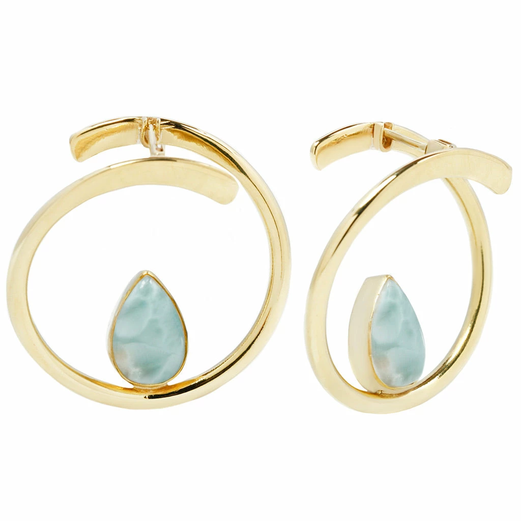 Buddha Jewelry Organics Stay Sexy Earrings -Larimar Gemstones 3 Buddha Jewelry Organics Stay Sexy Earrings -Larimar Gemstones