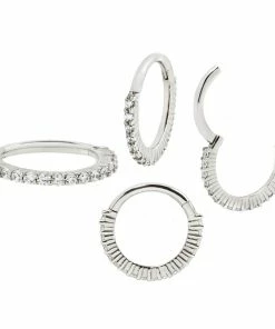 Buddha Jewelry Organics Radiant 18g - CZ - Solid 14kt Gold Clicker Daith