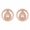 Buddha Jewelry Organics Deity Round Plugs - Rose Gold Stetched Ears