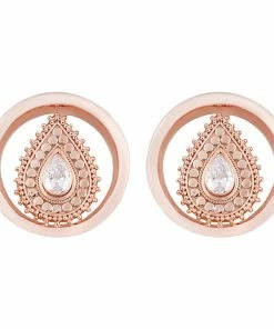 Buddha Jewelry Organics Deity Round Plugs - Rose Gold Stetched Ears