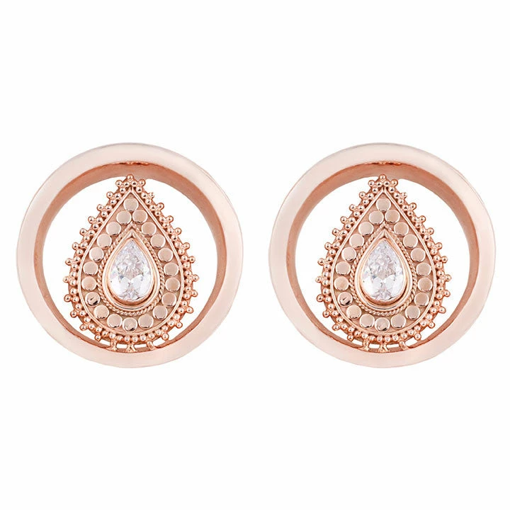 Buddha Jewelry Organics Deity Round Plugs - Rose Gold Stetched Ears 3 Buddha Jewelry Organics Deity Round Plugs - Rose Gold Stetched Ears