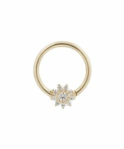 Buddha Jewelry Organics Daith Eloise CZ Seamless Ring