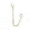 Buddha Jewelry Organics Round Center CZ Chain - Solid 14kt Gold 2 Buddha Jewelry Organics Round Center CZ Chain - Solid 14kt Gold