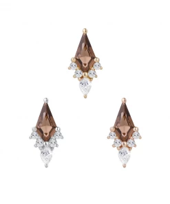 Buddha Jewelry Organics Afterglow - Smokey Quartz + CZ