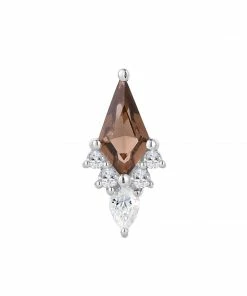 Buddha Jewelry Organics Afterglow - Smokey Quartz + CZ