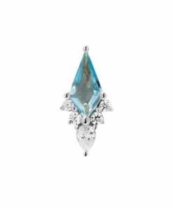 Buddha Jewelry Organics Conch Afterglow - Swiss Blue Topaz + CZ 8 Buddha Jewelry Organics Conch Afterglow - Swiss Blue Topaz + CZ
