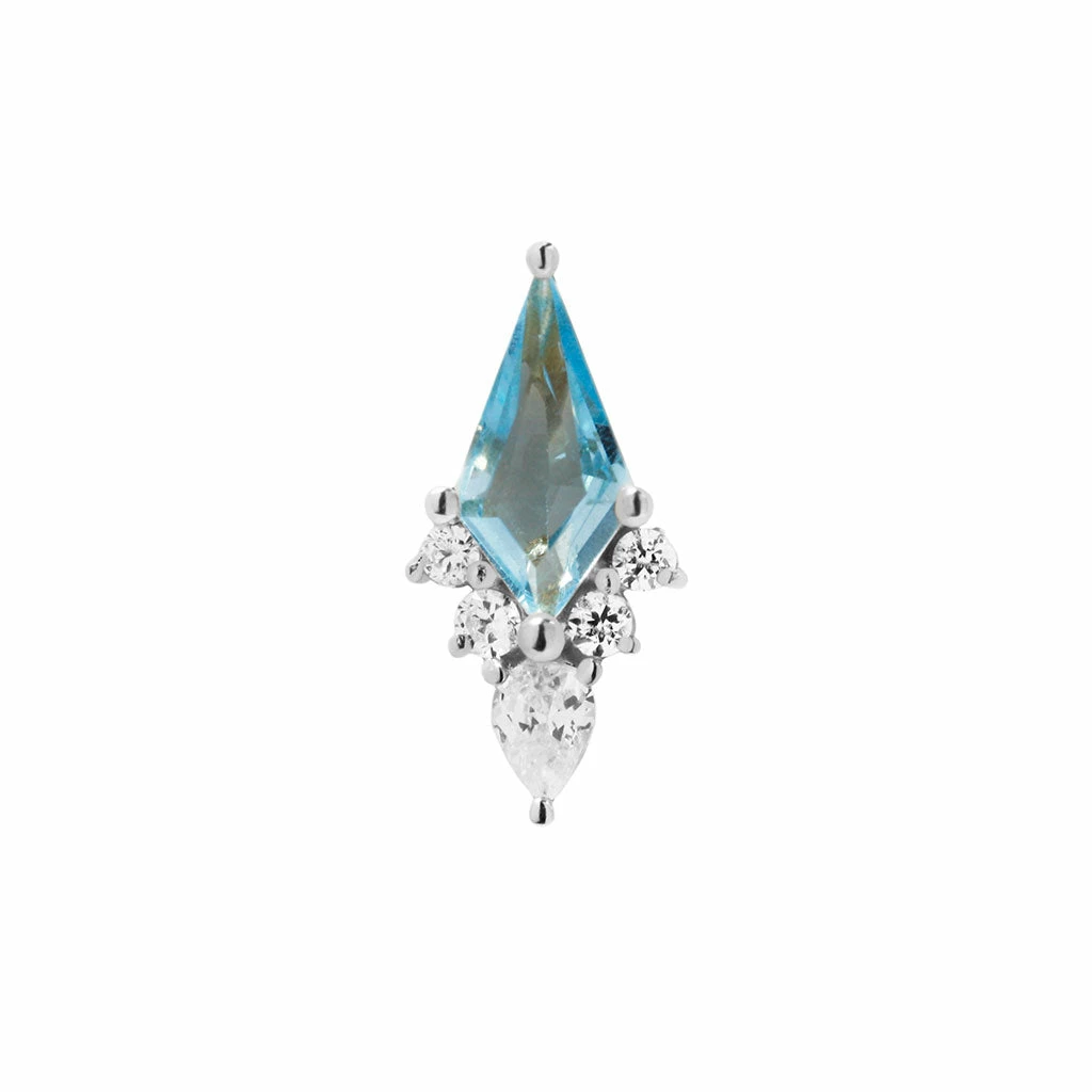 Buddha Jewelry Organics Conch Afterglow - Swiss Blue Topaz + CZ 5 Buddha Jewelry Organics Conch Afterglow - Swiss Blue Topaz + CZ