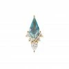 Buddha Jewelry Organics Conch Afterglow - Swiss Blue Topaz + CZ