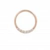 Buddha Jewelry Organics Daith Audrey CZ Seamless Ring