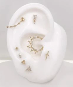 Buddha Jewelry Organics Conch 3 Little Pears - CZ