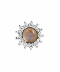 Buddha Jewelry Organics Delphine - Labradorite + White Sapphire Conch