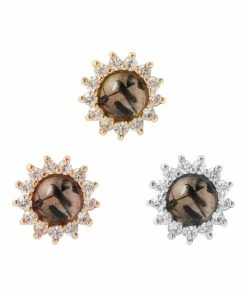 Buddha Jewelry Organics Best Sellers Delphine - Tourmalated Quartz + White Sapphire