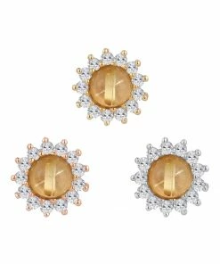 Buddha Jewelry Organics Conch Delphine - Rutilated Quartz + White Sapphire