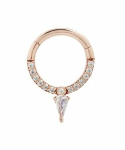 Buddha Jewelry Organics Down Like That - CZ - Clicker Daith