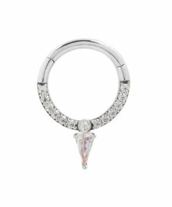 Buddha Jewelry Organics Down Like That - CZ - Clicker Daith