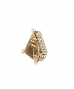 Buddha Jewelry Organics Conch Elevate - Rutilated Quartz + CZ