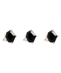 Buddha Jewelry Organics Elicit - Black Spinel + CZ Conch