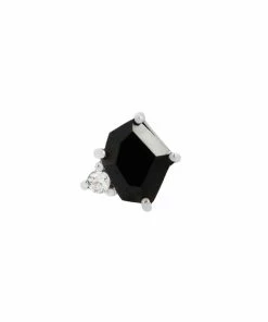 Buddha Jewelry Organics Elicit - Black Spinel + CZ Conch