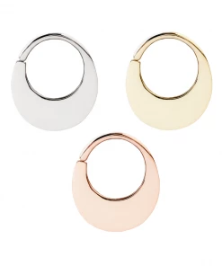 Buddha Jewelry Organics Haute - Solid 14kt Gold Seam Ring Daith