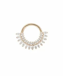 Buddha Jewelry Organics Daith Hypnotic - CZ - Clicker