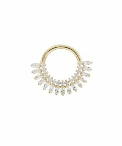 Buddha Jewelry Organics Daith Hypnotic - CZ - Clicker