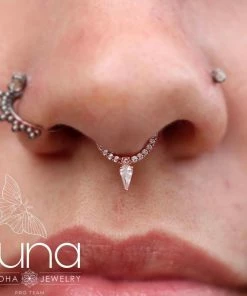 Buddha Jewelry Organics Down Like That - CZ - Clicker Daith