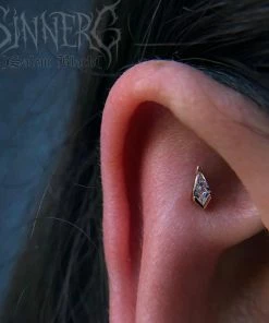 Buddha Jewelry Organics Conch No Sleep Till Brooklyn - CZ - Threadless End