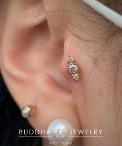 Buddha Jewelry Organics Lucien - CZ - Threadless End