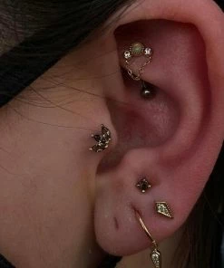 Buddha Jewelry Organics Conch Mini Moet - Smokey Quartz Threadless End