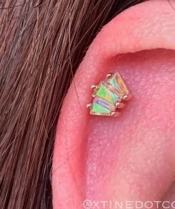 Buddha Jewelry Organics Gemma Trois Small - Mercury Mist Topaz