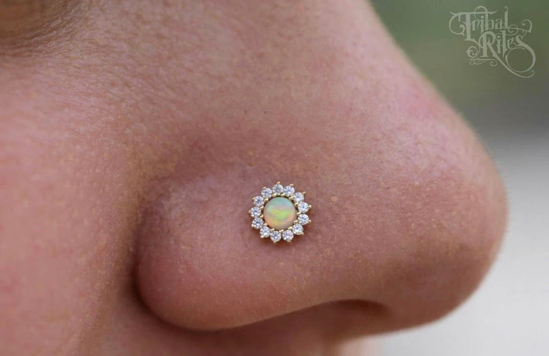 Buddha Jewelry Organics Delphine Opal + CZ 4 Buddha Jewelry Organics Delphine Opal + CZ