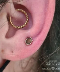 Buddha Jewelry Organics Pump Up The Volume - Smokey Quartz Lip, Labret + Philtrum