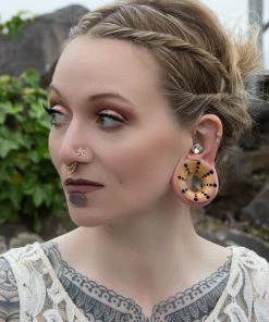 Buddha Jewelry Organics Stetched Ears Stellar Plugs - Crocodile Wood