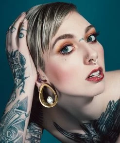 Buddha Jewelry Organics Evoke Mayan Teardrops - Rose Gold + CZ