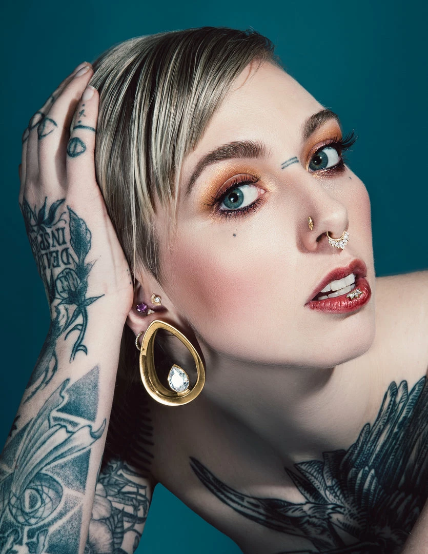 Buddha Jewelry Organics Evoke Mayan Teardrops - Rose Gold + CZ 4 Buddha Jewelry Organics Evoke Mayan Teardrops - Rose Gold + CZ