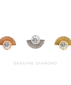 Buddha Jewelry Organics Conch Kahlo - Genuine Diamond Threadless End