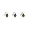 Buddha Jewelry Organics Lyra - Moss Agate + CZ Conch